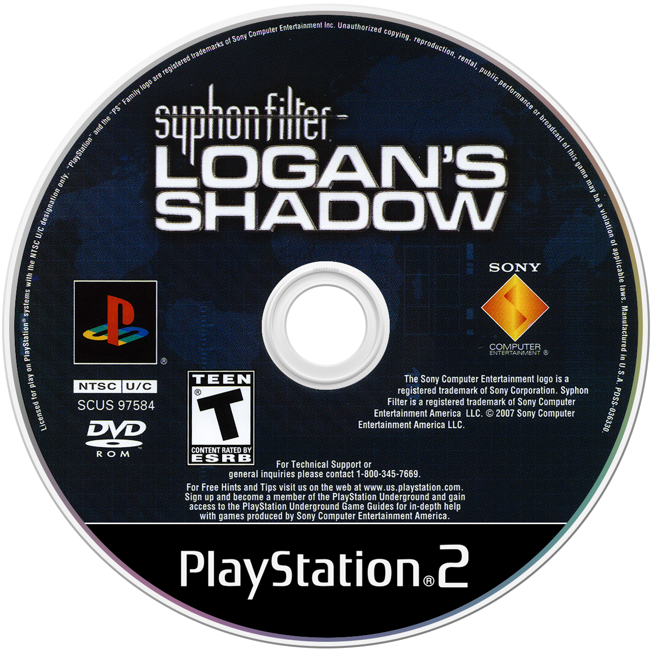 Syphon Filter Logan's Shadow media 4 for Playstation 2